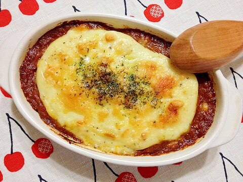 濃厚ホワイトソースのせ☆焼きカレー